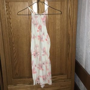 hollister romper orange flower